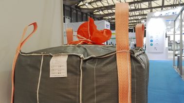 Grey PP Fabric 1000KGS 4 Panel Big Jumbo Bags For Transportation Storage Seeds