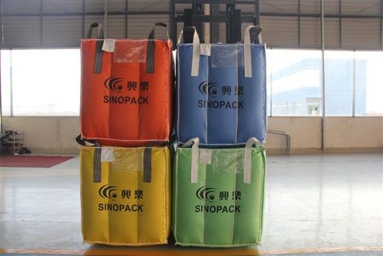 ซื้อ ถุงเก็บจัมโบ้ทรงลูกบาศก์ FIBC สำหรับผงเคมีแบบแป้งคาร์บอน online manufacture