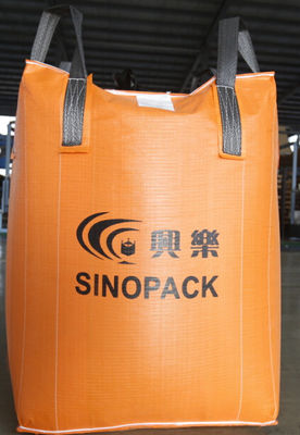 ซื้อ FIBC ถุงใหญ่ 500 กก. สีส้มพร้อมสายเติม FIBC ถุงจัมโบ้ขนาดใหญ่ online manufacture