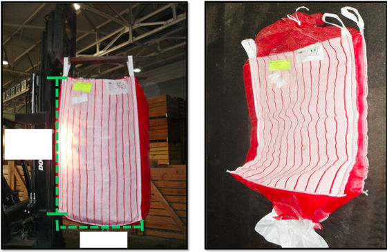 ซื้อ มันฝรั่งระบายอากาศถุงจำนวนมาก 1.5 ตันถุงผ้า PP ระบายอากาศสีแดง FIBC online manufacture