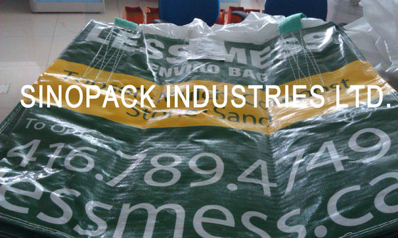 ซื้อ กระเป๋าลามิเนต BOPP แบบสี่แผงพร้อมห่วงคล้องมุมแบบข้าม, ถุงจัมโบ้โพรพิลีน online manufacture