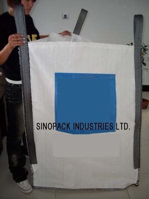 ซื้อ 2200LBS U-Panel ทราย / ซีเมนต์ / ดิน ถุงจัมโบ้ FIBC , 5-1 Safety Factor online manufacture