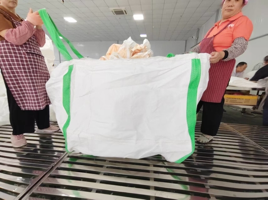 เกรดอาหาร FIBC 1000kg SWL ขนาดด้านล่าง 36x36in