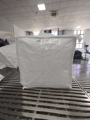 ถุง FIBC เกรดอาหาร 1000 กก. SWL พร้อมห่วงยก 2 ห่วง และการเคลือบ UV